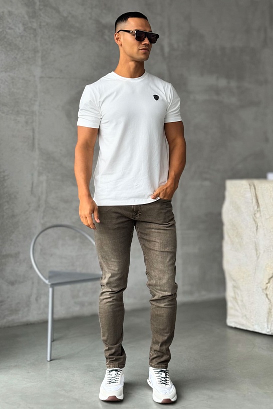 Мужские джинсы Emporio Armani slim fit - Brown