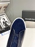 Кроссовки с мехом Ermenegildo Zegna Triple Stitch low-top - Navy