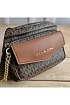 Кожаная поясная сумка Michael Kors Perry 27x14 см - Brown