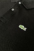 Мужское чёрное поло Lacoste Classic Fit