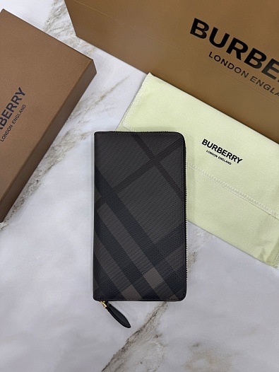 Кожаное портмоне Burberry Premium 19.5x10.5x2.5 см   