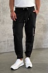 Мужские штаны чёрного цвета Moncler side pocket