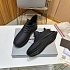 Мужские кожаные кроссовки Prada lace-up - Black