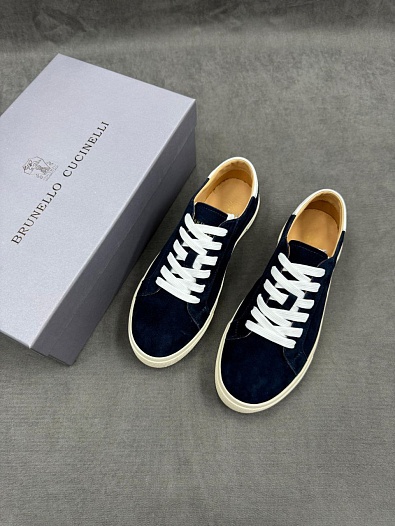 Мужские замшевые кроссовки Brunello Cucinelli   