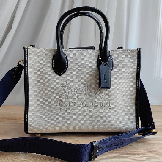 Женская сумка Coach Ace Tote 26 With Horse And Carriage Print 26x20 см (4 расцветки)