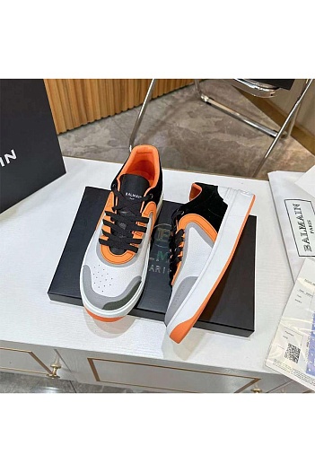 Кожаные кроссовки Balmain B-Skate Low-Top - Multicolor   