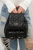 Кожаный рюкзак Dior Caro 26x25 см - Black