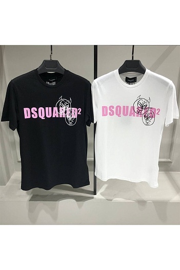 Мужская чёрная футболка Dsquared2   