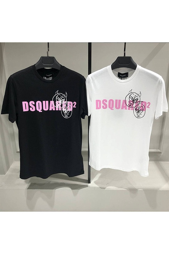 Мужская чёрная футболка Dsquared2