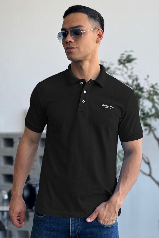 Мужское чёрное поло Christian Dior