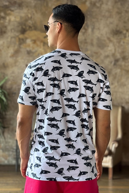 Белая мужская футболка Paul&Shark