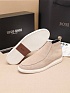 Замшевые лоферы с мехом Hugo Boss high-top - Beige