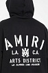 Мужское чёрное худи Amiri logo-print