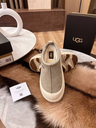 Женские слипоны UGG Tasman Weather Hybrid - Grey / White   