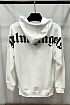 Белое оверсайз худи Palm Angels Classic logo-print
