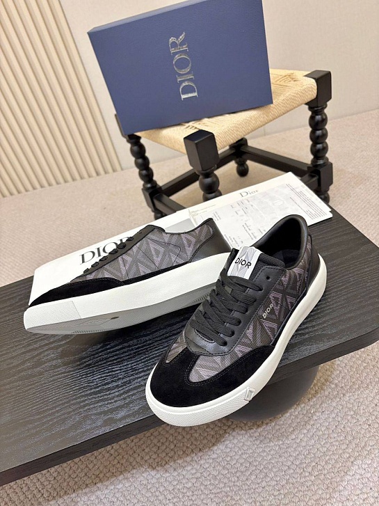 Мужские кроссовки Dior B101 Diamond  - Black