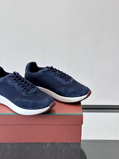 Мужские кроссовки Loro Piana Week End Walk - Navy   