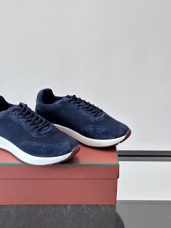 Мужские кроссовки Loro Piana Week End Walk - Navy