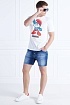 Белая футболка Dsquared2 smurfs graphic-print