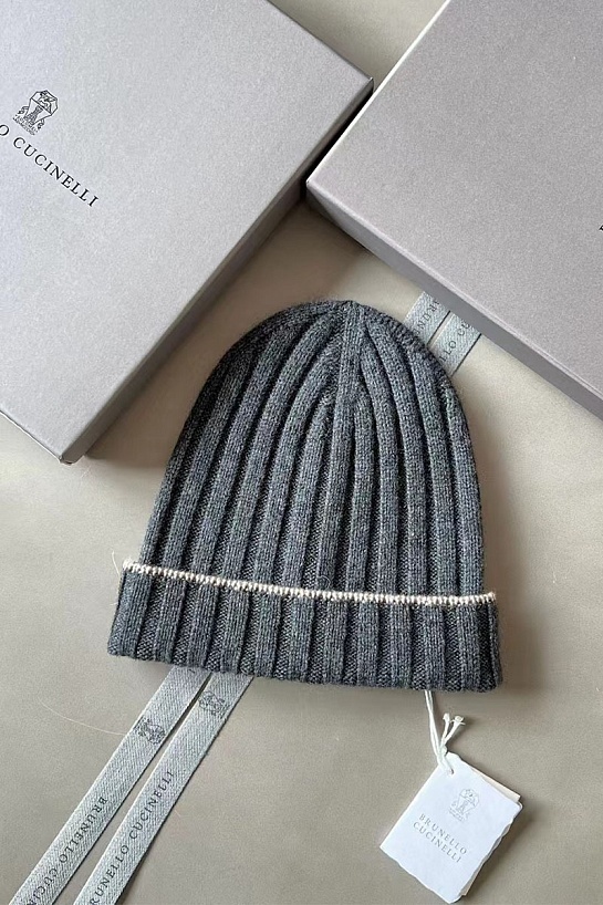 Кашемировая шапка Вrunеllо Сuсinеlli premium - Dark Grey