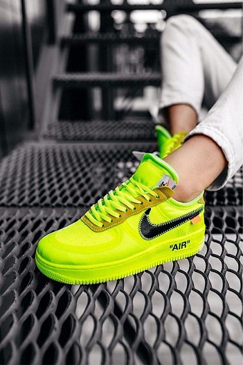 Кроссовки Off-White x Nike Air Force 1 Low "Volt"   