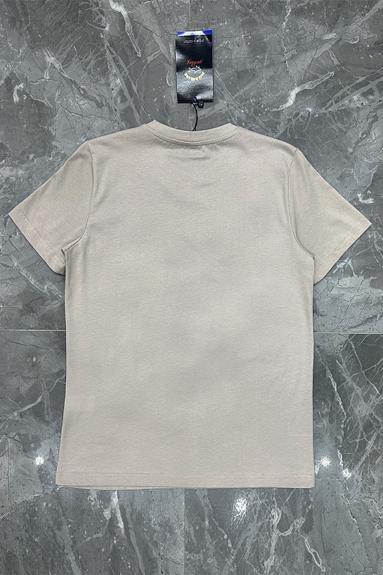 Футболка светло-бежевого цвета Paul & Shark logo-patch