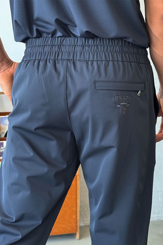 Мужские штаны Prada тёмно-синего цвета