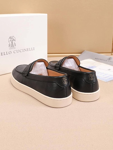 Мужские кожаные лоферы Brunello Cucinelli   