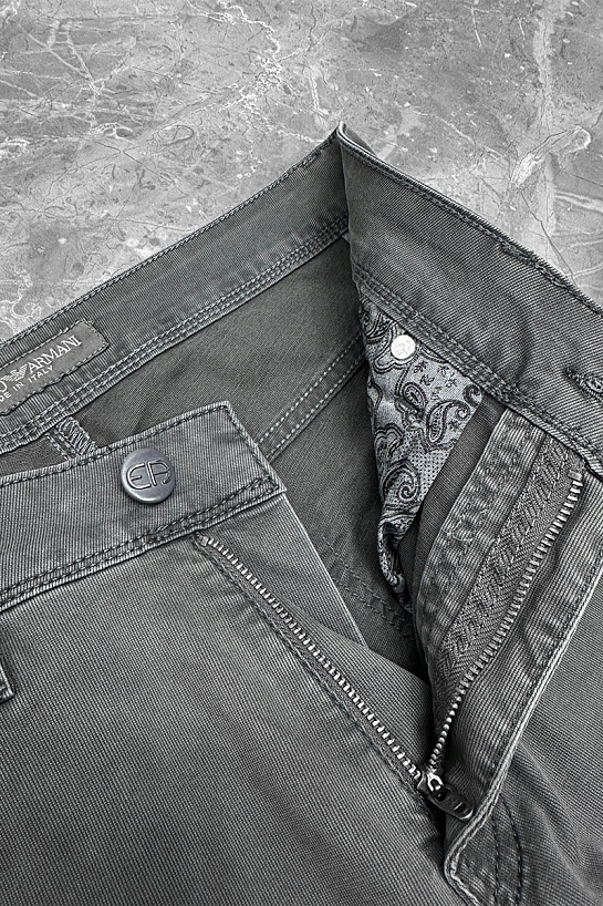 Мужские серые джинсы Emporio Armani