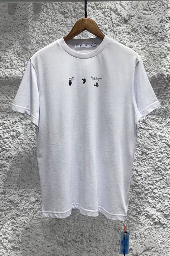 Белая оверсайз футболка Off-White Arrows