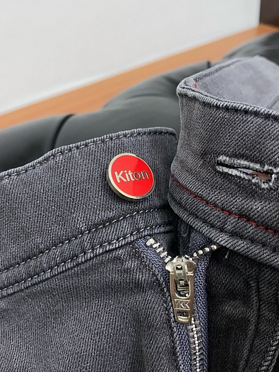 Мужские серые джинсы Kiton Premium   
