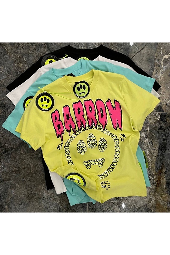 Жёлтая оверсайз футболка Barrow "Right Place Wrong Time"