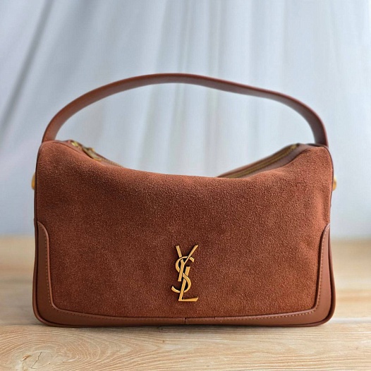 Замшевая сумка Yves Saint Laurent 29x18 см   