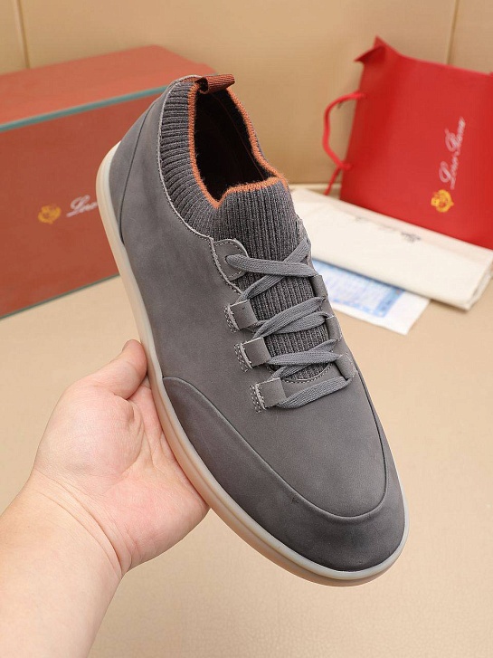 Мужские кроссовки Loro Piana Soho Walk - Grey