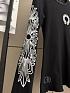 Чёрный женский лонгслив Chrome Hearts premium