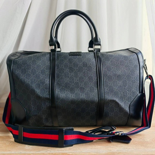Кожаная дорожная сумка Gucci GG monogram 45x28 см   