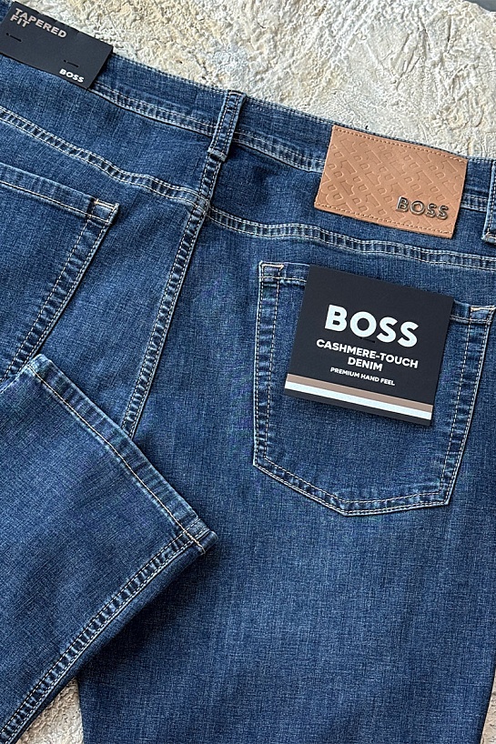 Мужские синие джинсы Hugo Boss relaxed fit