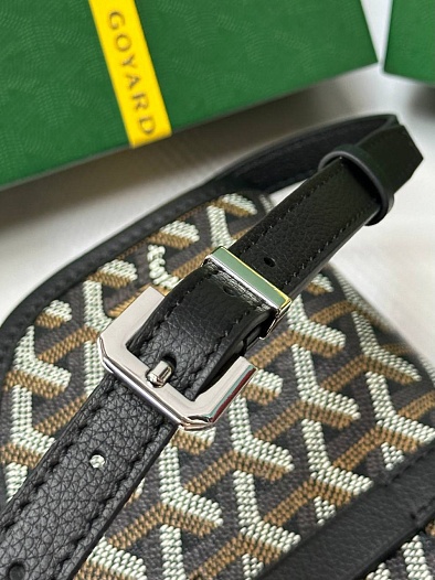Кожаная сумка Goyard Belvedere Messenger PM premium 22x17x6 см   