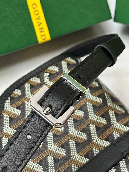 Кожаная сумка Goyard Belvedere Messenger PM premium 22x17x6 см