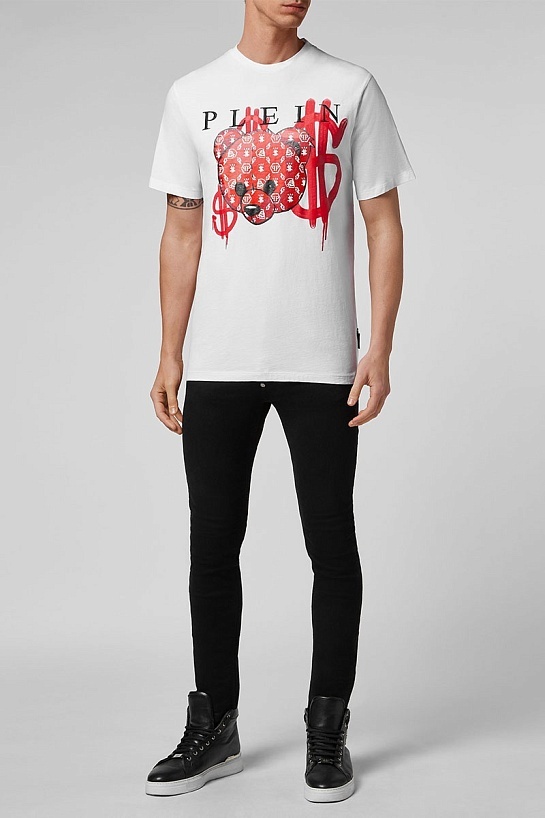 Футболка белого цвета Philipp Plein teddy bear