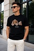 Чёрная оверсайз футболка Palm Angels Leopard Bear