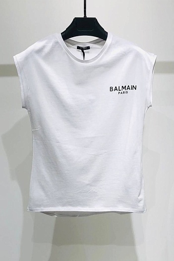 Женская футболка Balmain Paris - White   
