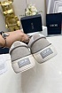 Женские комбинированные кроссовки Dior бежевого цвета