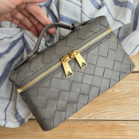 Женская сумка Bottega Veneta 20x11 см - Grey