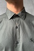 Мужская рубашка Burberry logo-embroidered - Green