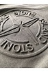 Мужской серый свитшот Stone Island с патчем на плече embossed logo