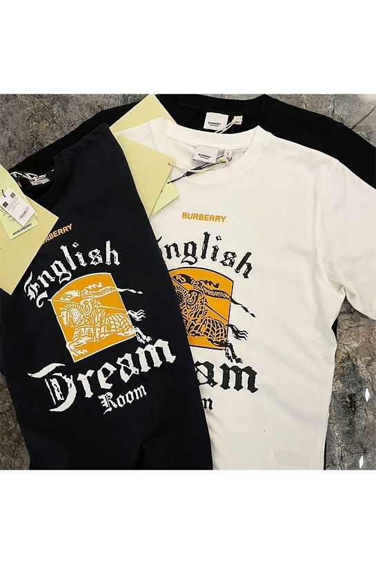 Белая футболка Burberry English Dream