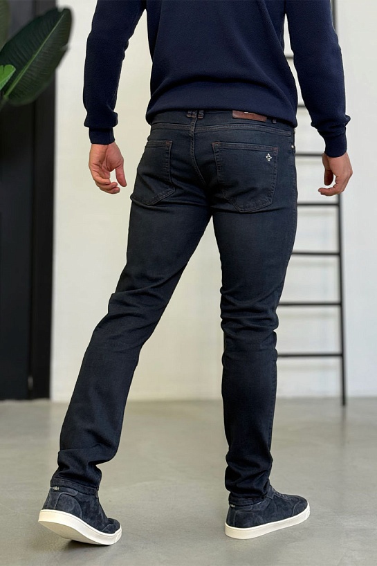 Мужские тёмно-синие джинсы Louis Vuitton