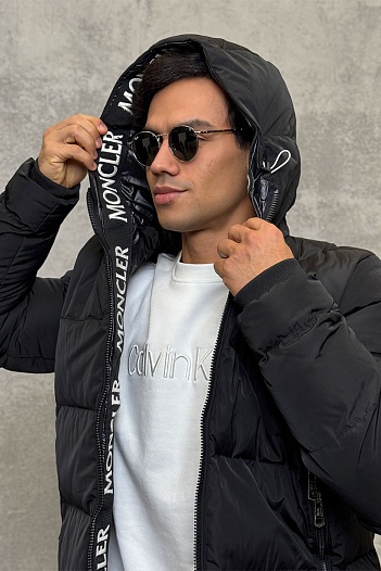 Мужская утеплённая парка Moncler Templon чёрного цвета   