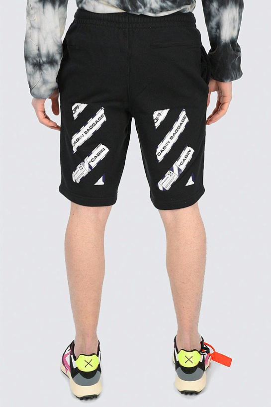 Мужские чёрные шорты Off-White "Cabin Baggage"